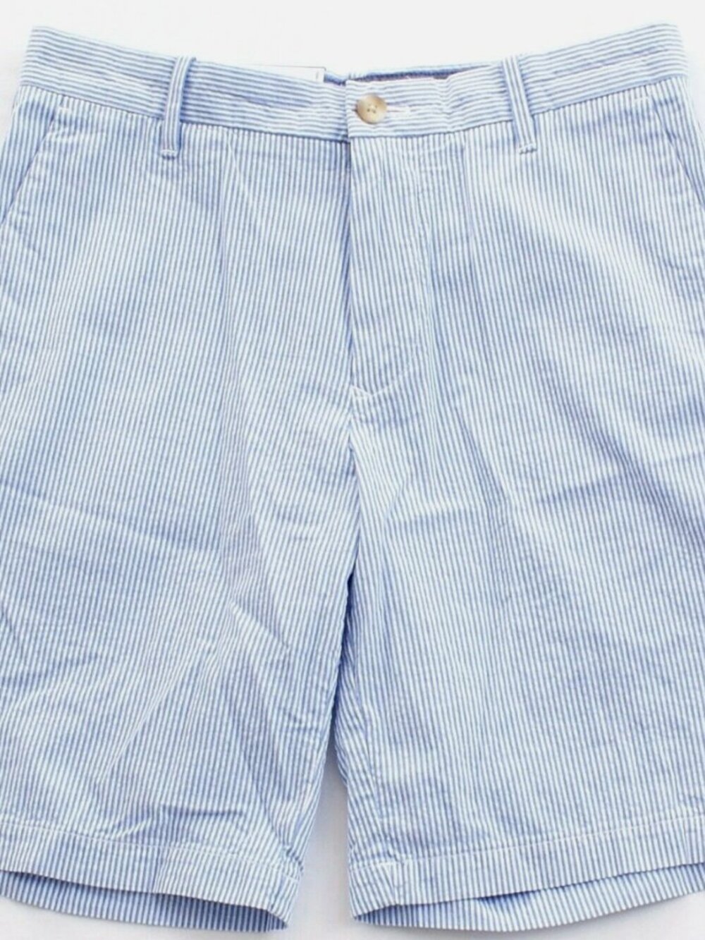 Excel Cond IZOD men's seersucker shorts, Size 38, Blue/White